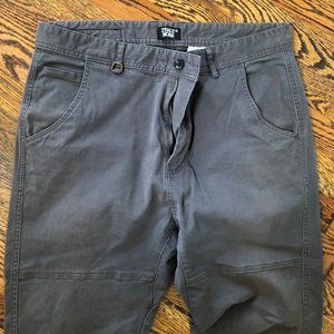 Italy Morn Grey stretch casual slim pant 34x30